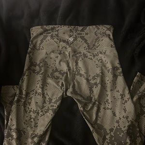lululemon athletica Camouflage Leggings - Green and Brown